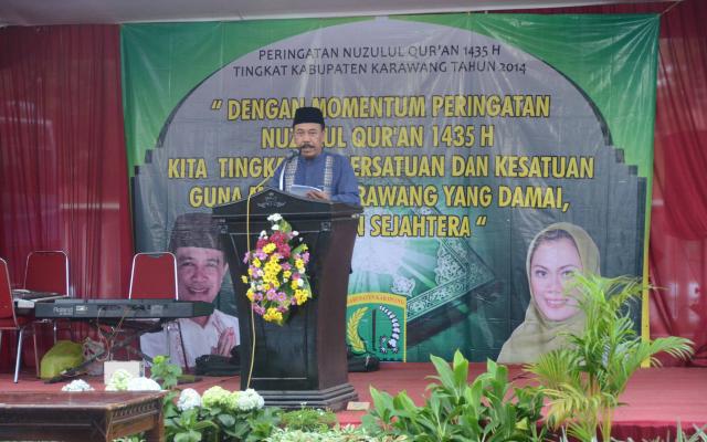 Pemkab Karawang Peringati Nuzulul Qur An 1435 H Tahun 2014